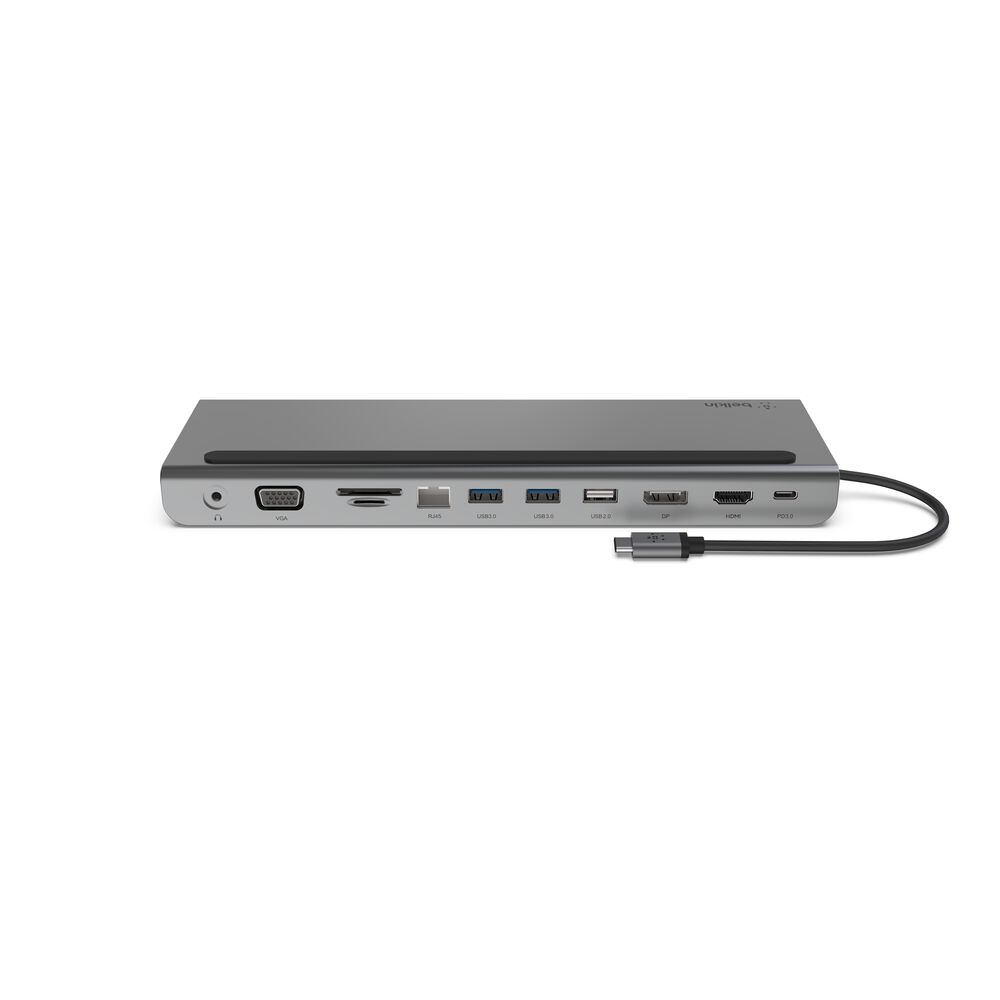 Belkin Connect 11-in-1 USB-C Multiport Dock and Stand – Grey