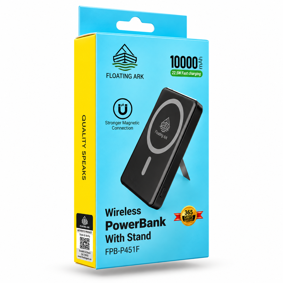 Floating Ark Wireless Power Bank 10000mAh 22.5W Enejacket