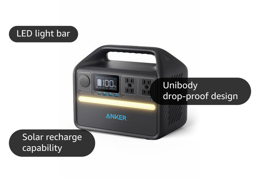 ANKER 535 PORTABLE POWER STATION (POWERHOUSE 512WH) BLACK