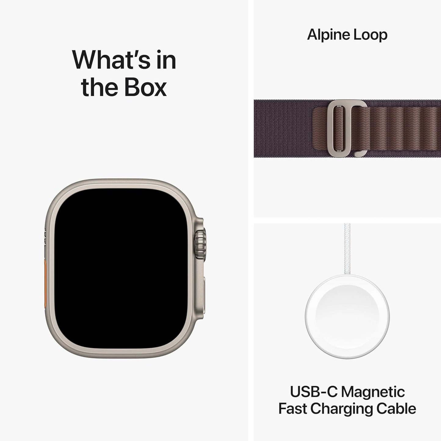 Apple Watch Ultra - Titanium Case with Indigo Alpine Loop- Medium