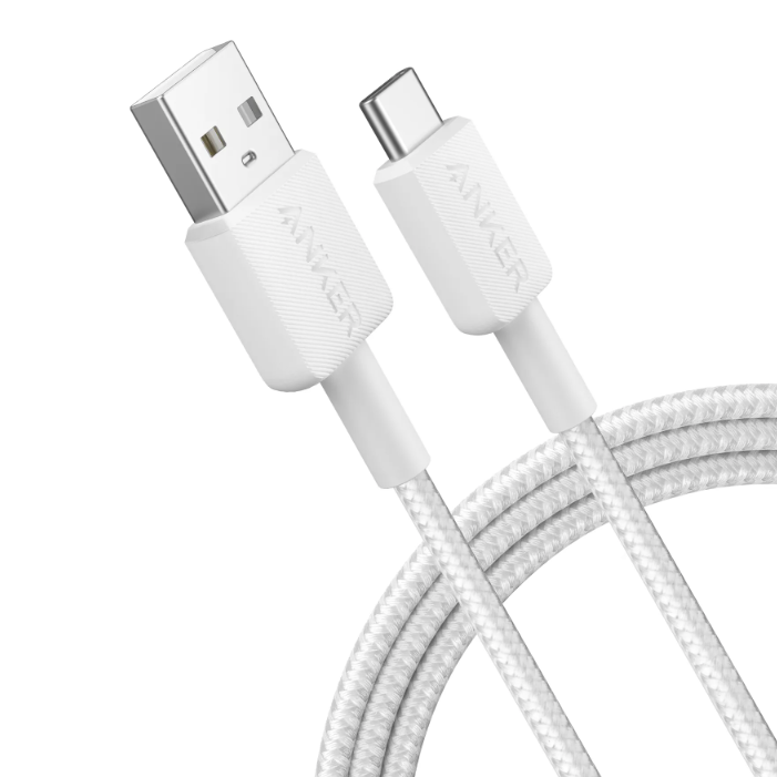 Anker 322 USB-1 Cable ( 3FT Braided) White