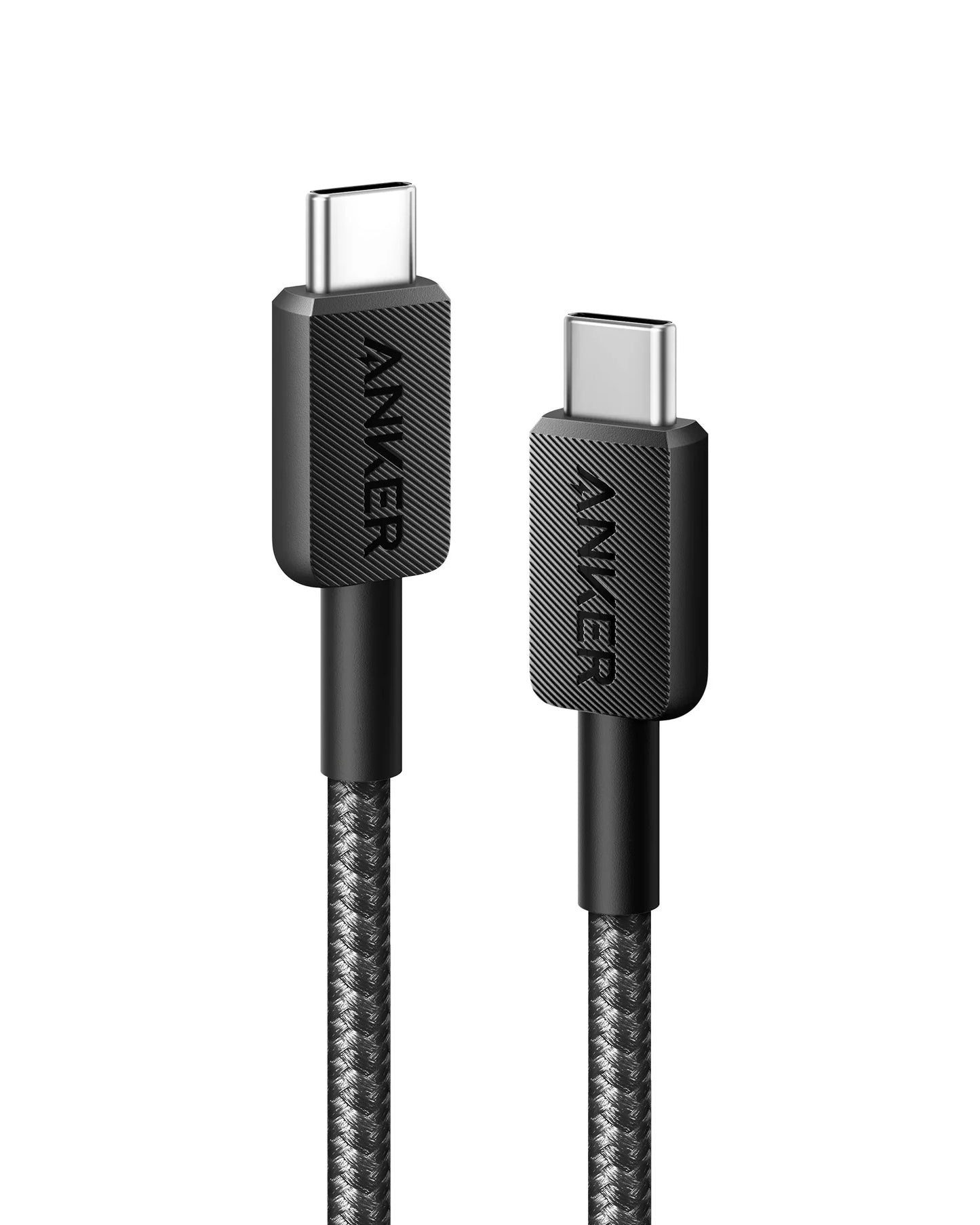 Anker 322 USB-C to USB-C Braided Cable (3FT, Black)