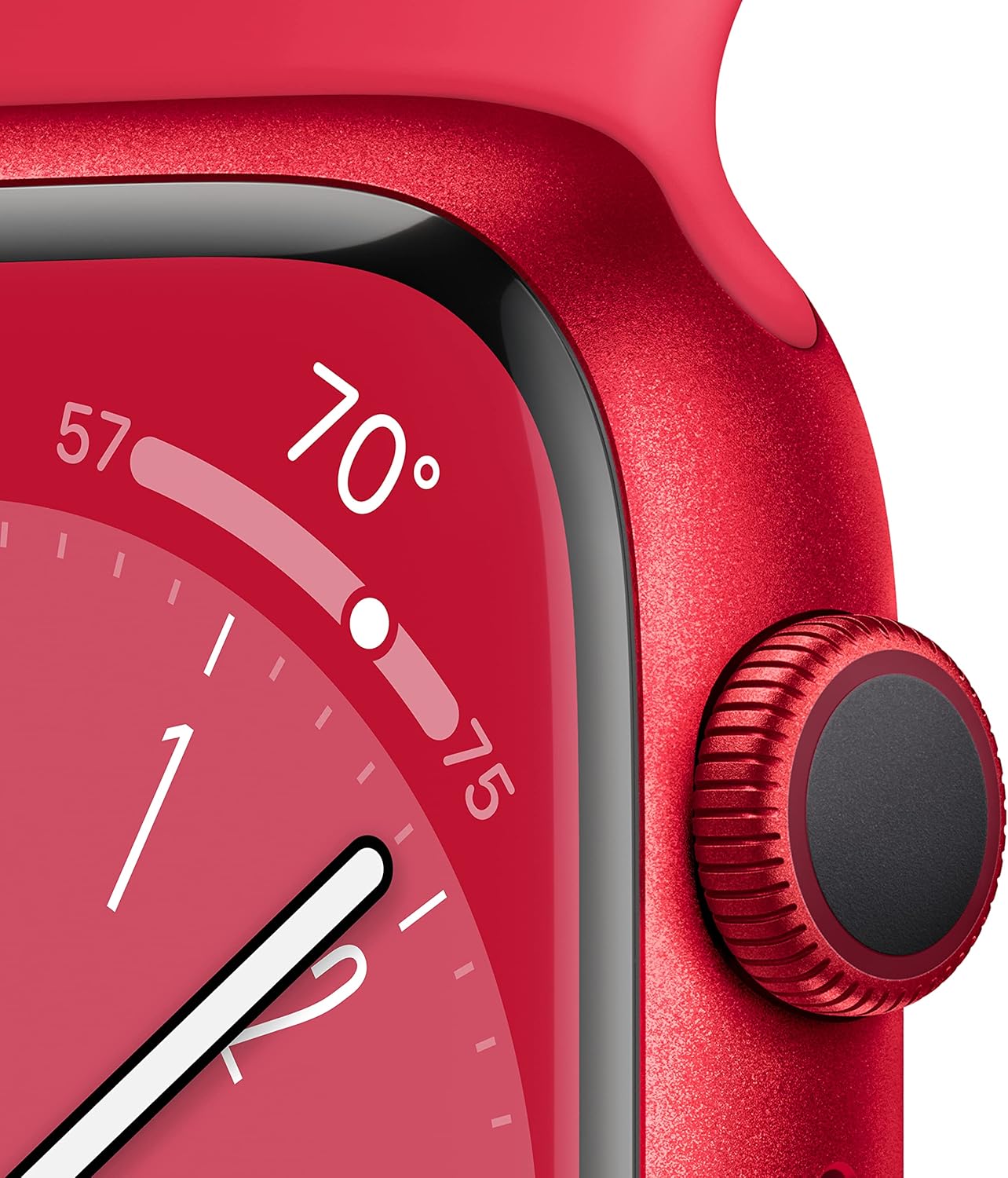 APPLE WATCH SERIES 8 RED ALUMINIUM CASE WITH RED SPORT BAND – REGULAR