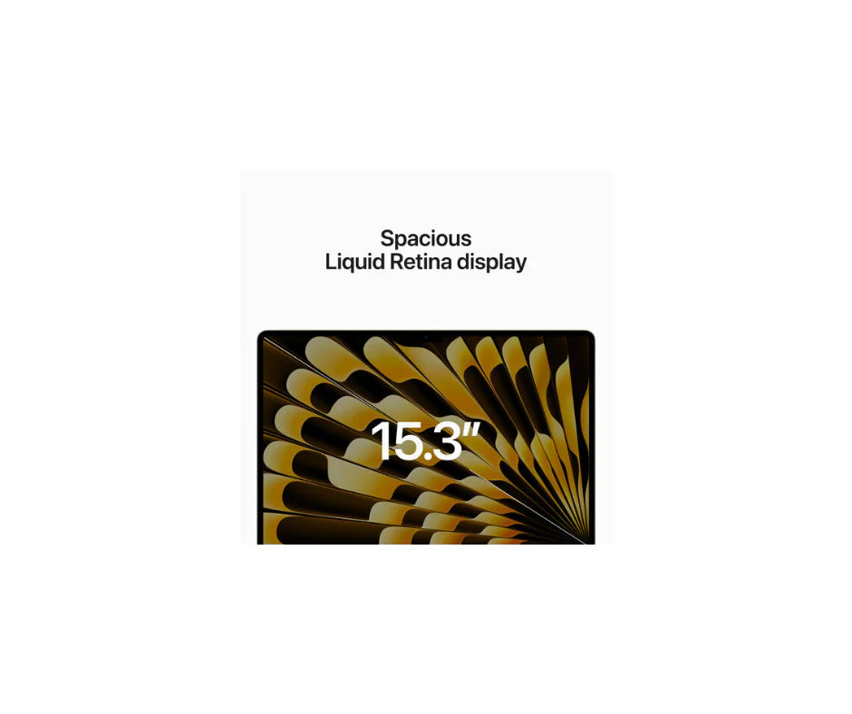 MACBOOK AIR 15.3" (2024) - M3, 8C, 10C, 8GB, 256GB SSD, STARLIGHT