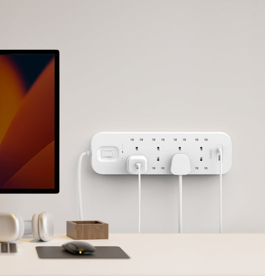 Belkin Surge Protector 8-Outlet 900 Joules, 18W USB-A + USB-C