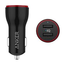 ANKER POWERDRIVE 2 24W 2-PORT CAR CHARGER (BLACK)
