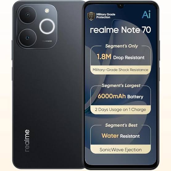 Realme Note 70 4+128GB, 24Months Warranty