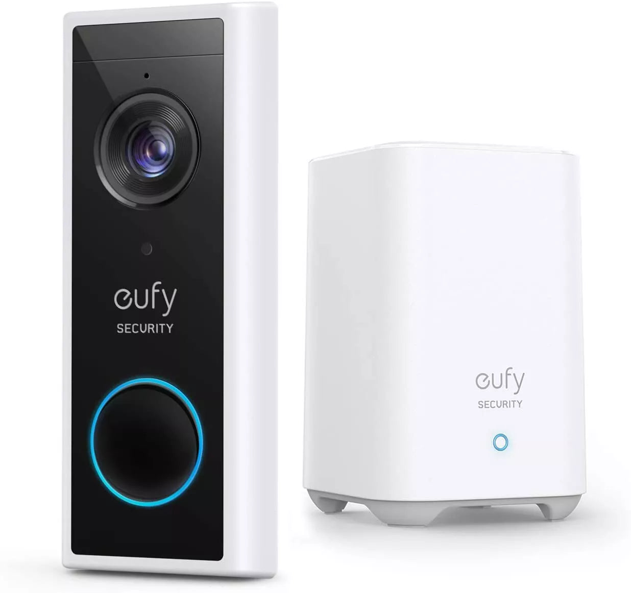 Eufy Video Doorbell 2K (Battery-Powered) - Black + White