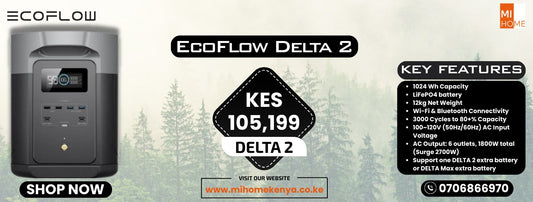 EcoFlow DELTA 2: Kenya’s Bestselling Portable Power Station – Now at MiHomeKenya