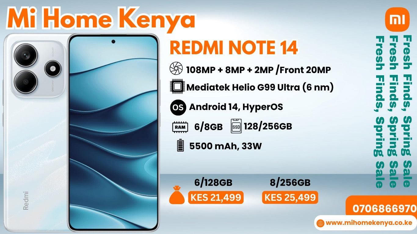 Redmi Note 14 Series Price in Kenya – Mi Home Kenya