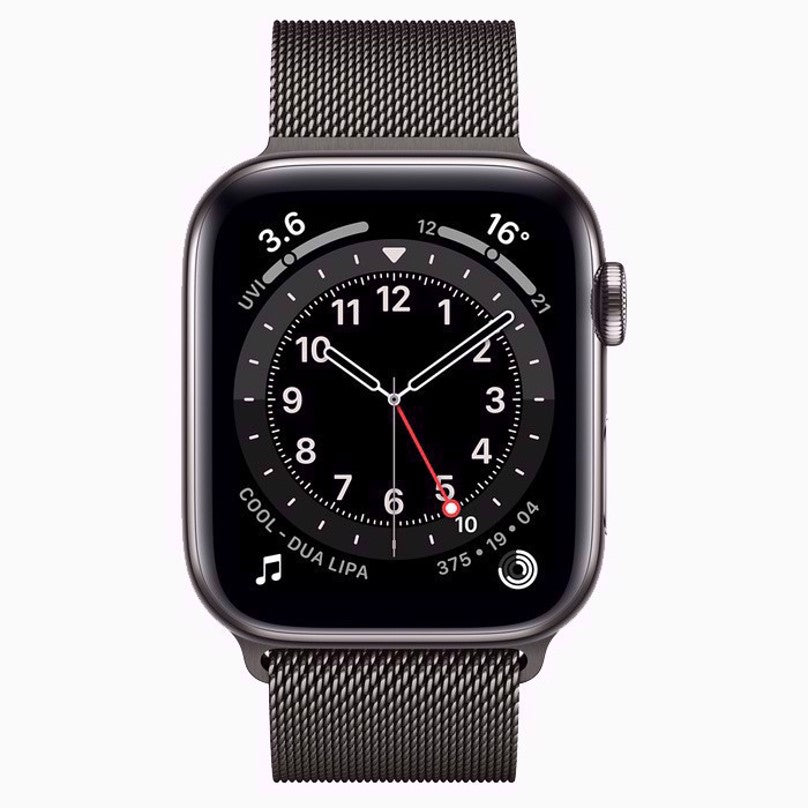 Apple Watch Series 6  – Graphite Stainless Steel Case with Graphite Milanese Loop