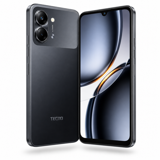 Tecno Pop 20 4GB RAM + 64GB Storage, Free Earbuds, 5000mAh Battery, 25 Months Warranty