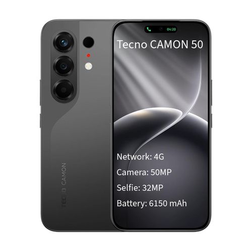 Tecno Camon 50 8GB + 256GB, MediaTek Helio G200, Rear Camera: 50MP+8MP, Front Camera:32MP, 2 Years Warranty