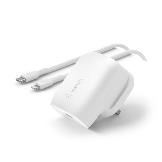 Belkin PD 30W PPS USB-C Wall Charger, White