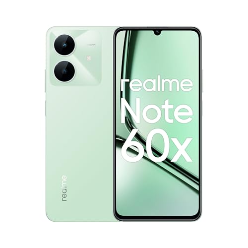 Realme Note 60X 4GB + 64GB, 5000mAh Battery, 8MP Camera, Dual 4G LTE, 6.74" Display, 24 Months Warranty