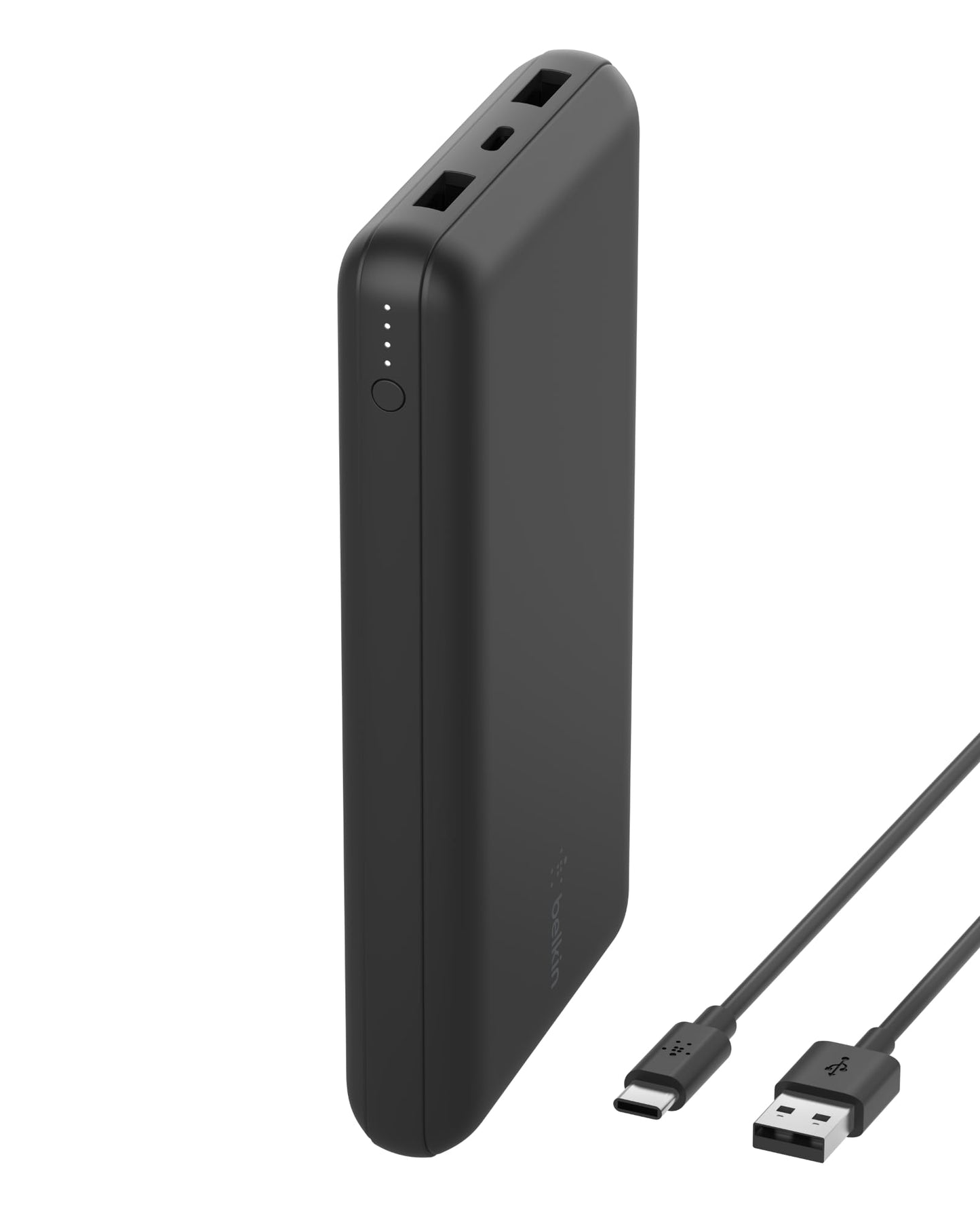 Belkin 20K Power Bank USB-C 30W PD, 1 x 12W USB-A, 0.6M USB-C Cable, Black