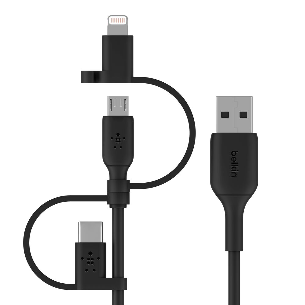 Belkin Universal Cable (USB-A to USB-C, Micro-USB, Lightning) – 1 m