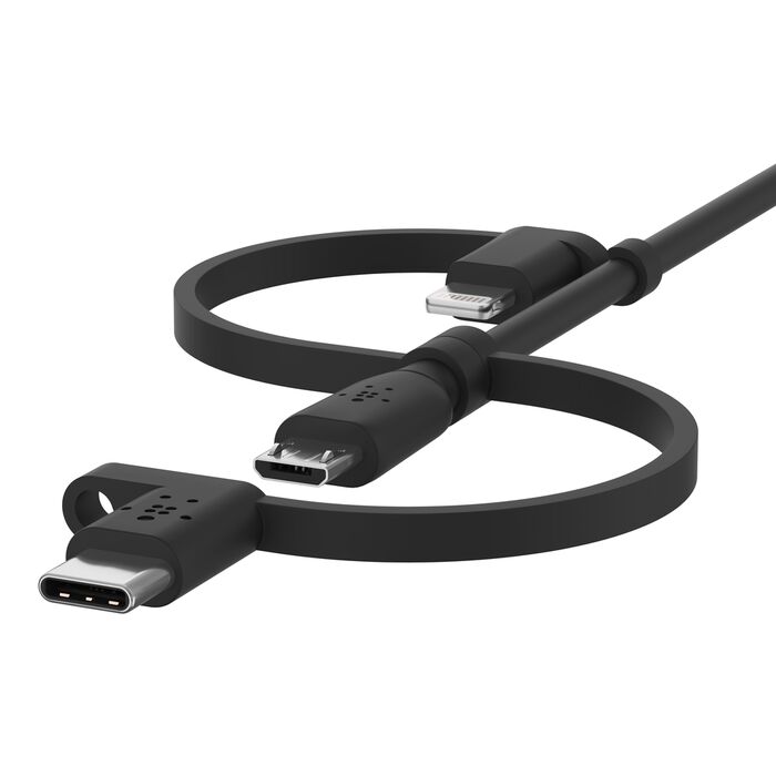 Belkin Universal Cable (USB-A to USB-C, Micro-USB, Lightning) – 1 m