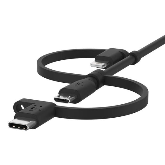 Belkin Universal Cable (USB-A to USB-C, Micro-USB, Lightning) – 1 m