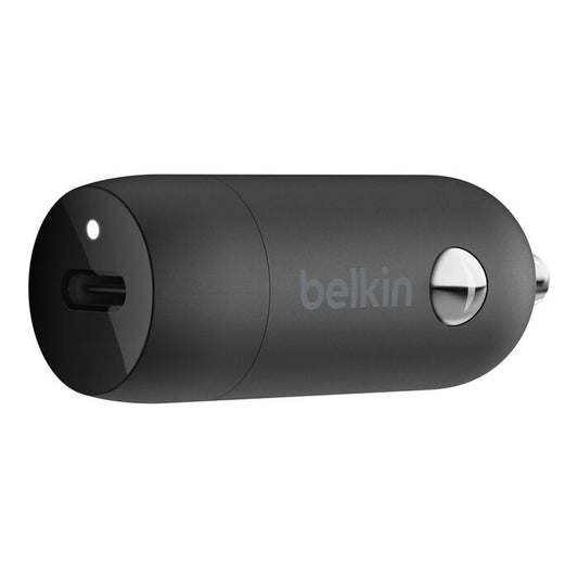 Belkin BoostCharge 30 W USB-C PD Car Charger, Black