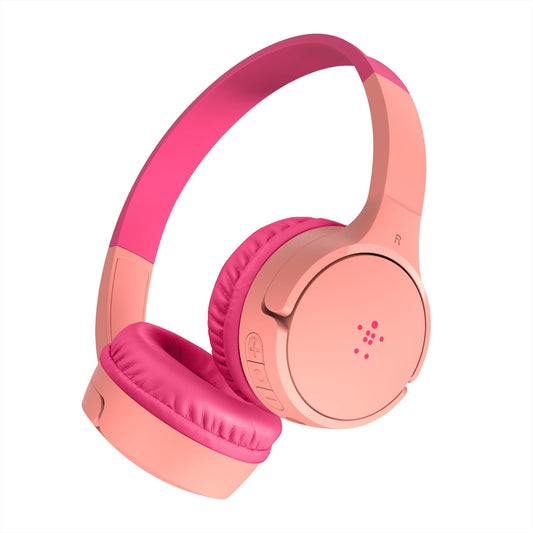 Belkin SoundForm Mini On-Ear Headphones for Kids – Wired &amp; Wireless (Pink / Blue)