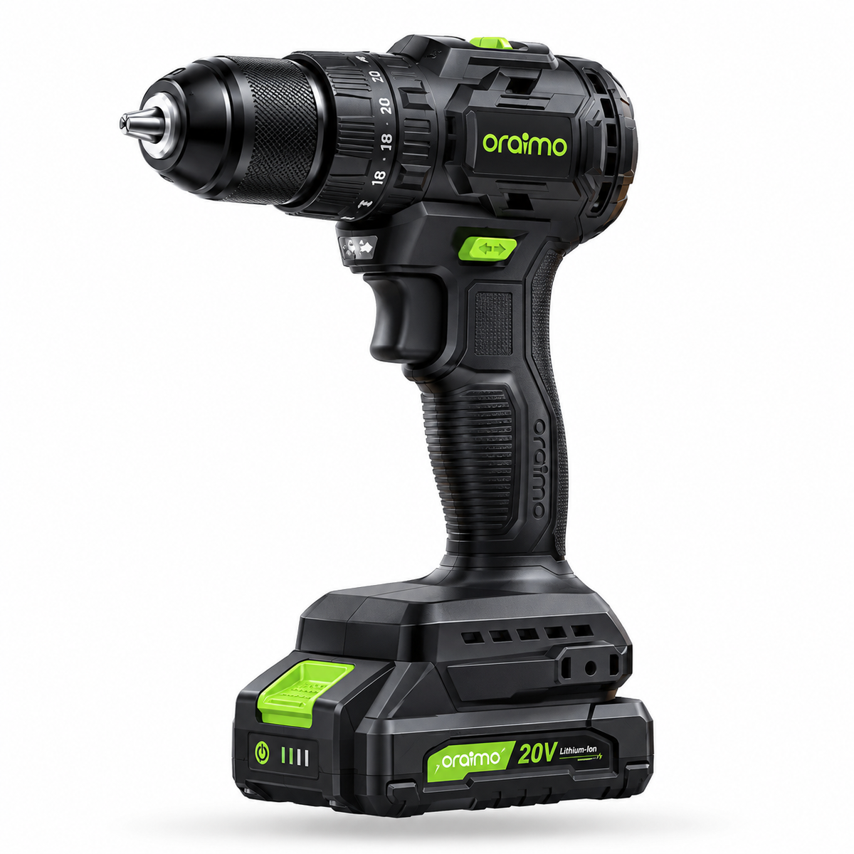 Oraimo MaxDrill 20V Cordless Versatile Power Drill Driver (Model: OSH-010A)