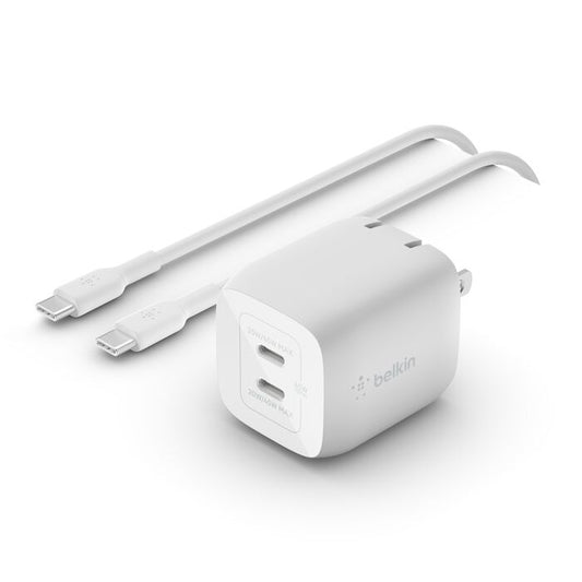Belkin BoostCharge Pro Dual USB-C GaN Wall Charger with PPS 45 W