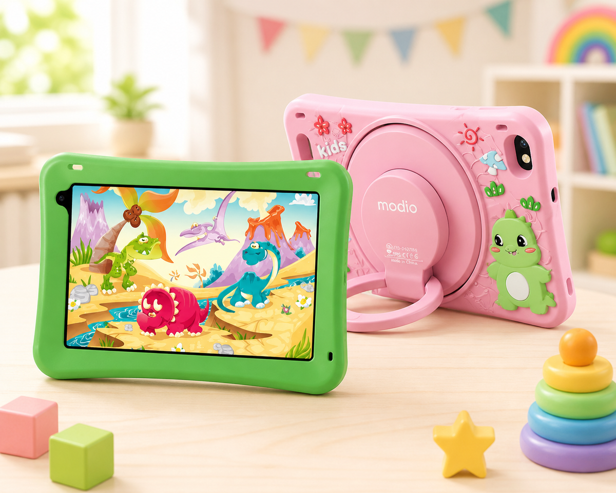 Modio M796 4G/5G 6GB/256GB Android Kids Educational Tablet, 7" Display, Android 12 OS, 4000mAh Battery, Dual SIM Slot, Parental Controls