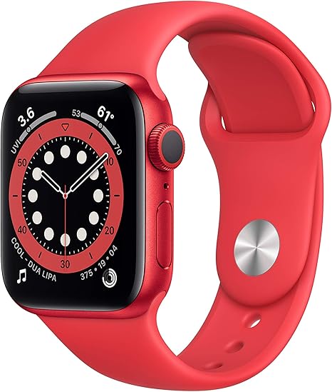 Apple Watch Series 6 – Red Aluminium Case with Red Sport Band 40MM