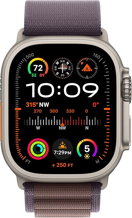 Apple Watch Ultra 2 - Titanium Case with Indigo Alpine Loop