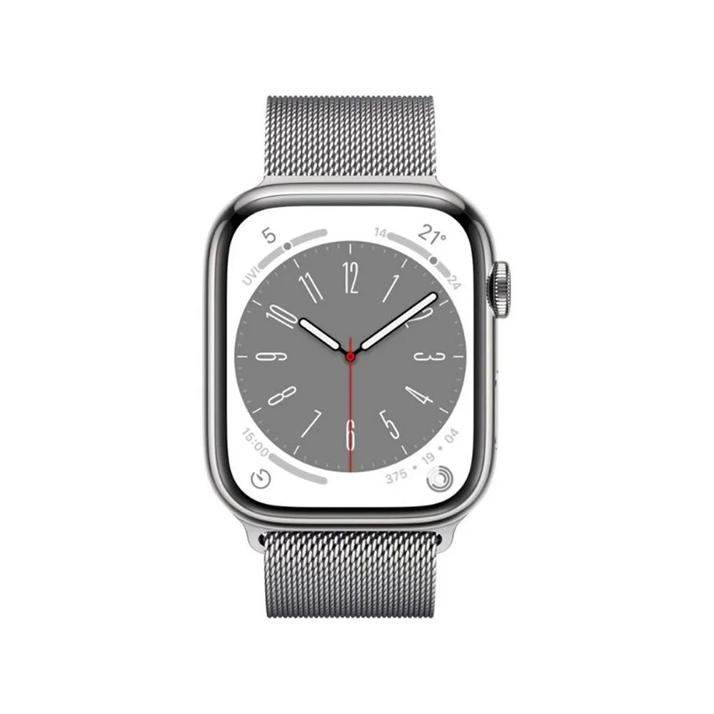 Apple Watch Series 6  – Silver Stainless Steel Case with Silver Milanese Loop