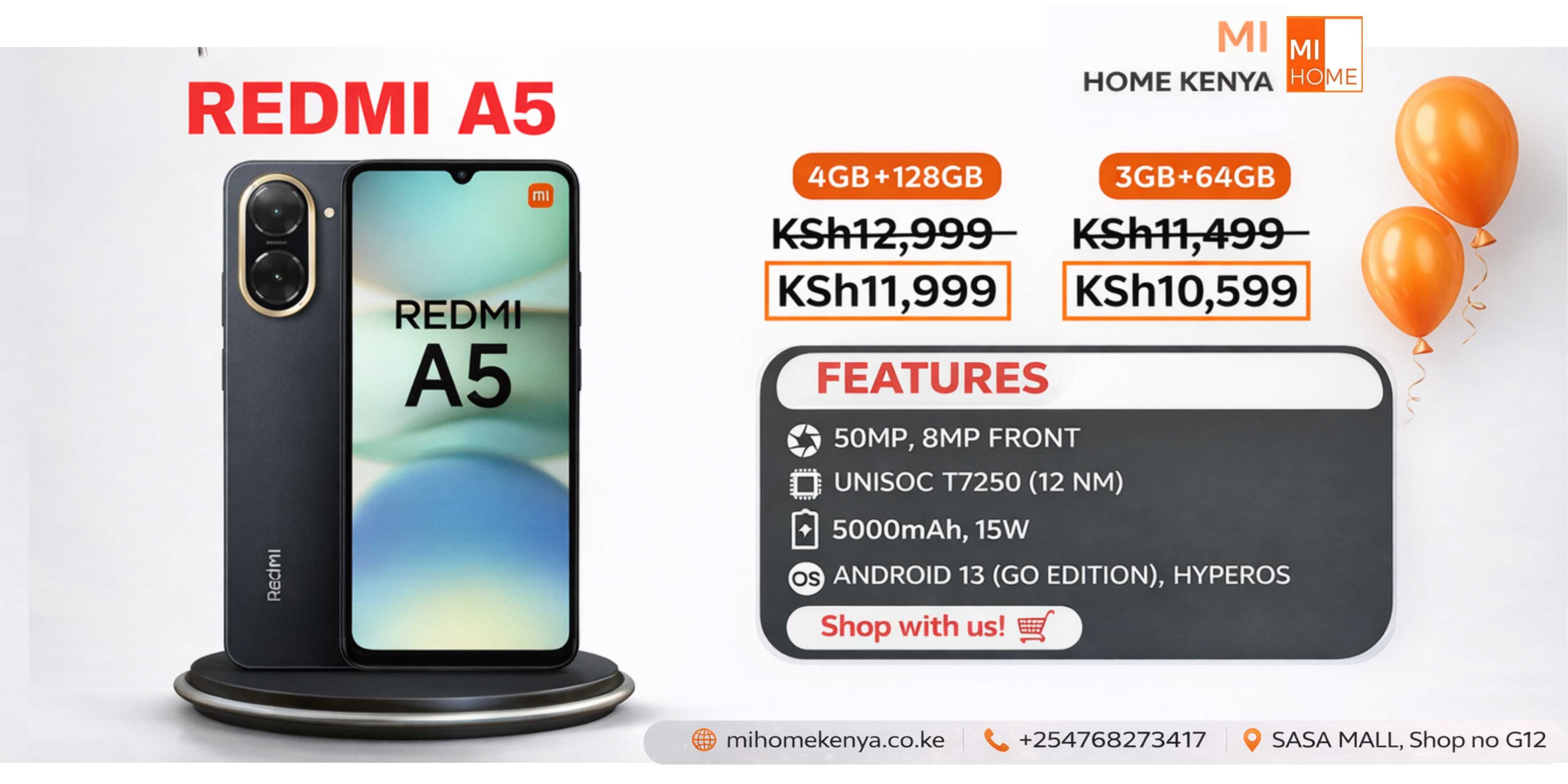 Redmi A5 Price in Kenya End of March Update 2026