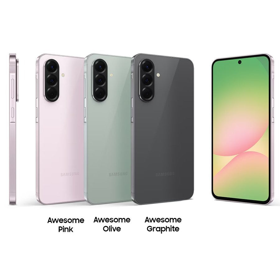 Samsung Galaxy A56 front, back and side view