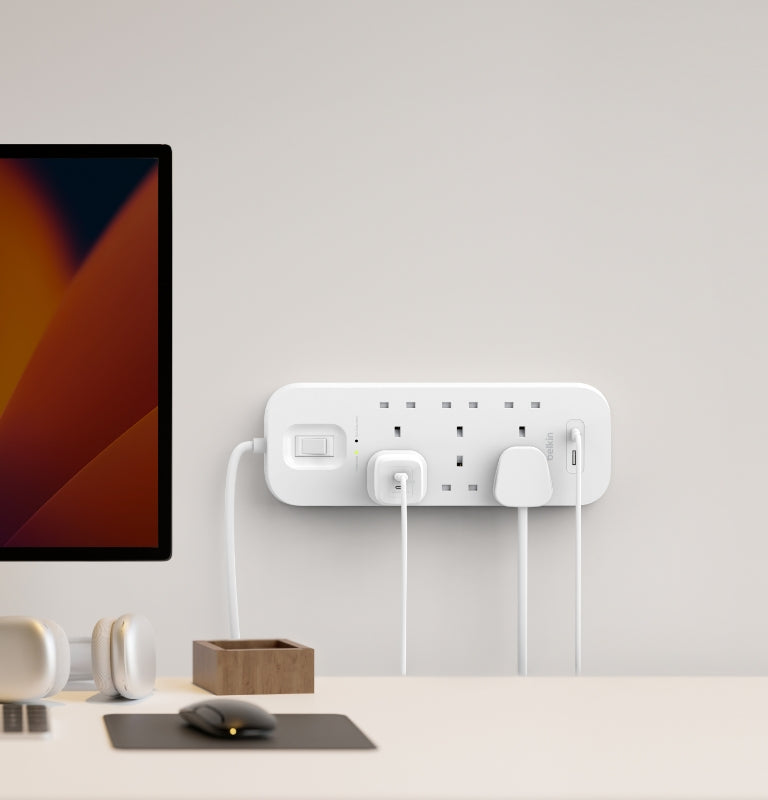 Belkin Surge Protector 6-Outlet 650 Joules, 18W USB-A + USB-C