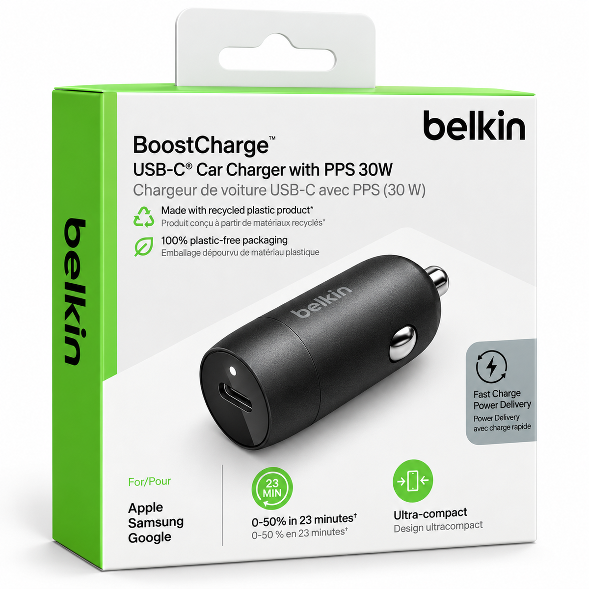 Belkin Boost Charge USB-C 30W Car Charger