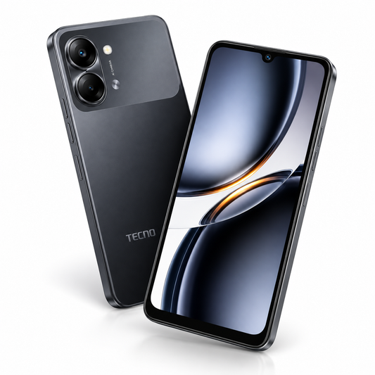 Tecno Pop 20 4GB RAM + 128GB Storage, Free Earbuds, 5000mAh Battery, 25 Months Warranty