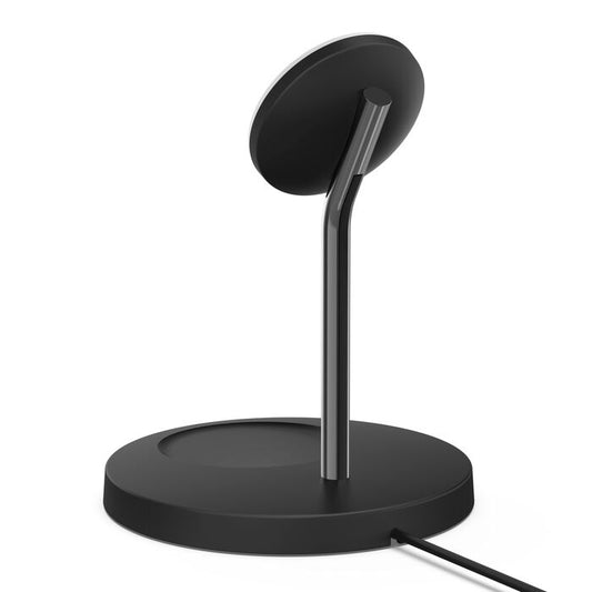 Belkin Wireless Charger Stand with MagSafe &amp; Boost Charge Pro 15W 2-in-1 – Black (UK Plug)