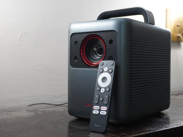 Anker Nebula Cosmos Laser 4K Projector Black, Portable Smart Projector with Google TV, 4K Dolby Vision