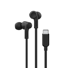 Belkin USB-C In-Ear Headphones – Black / White