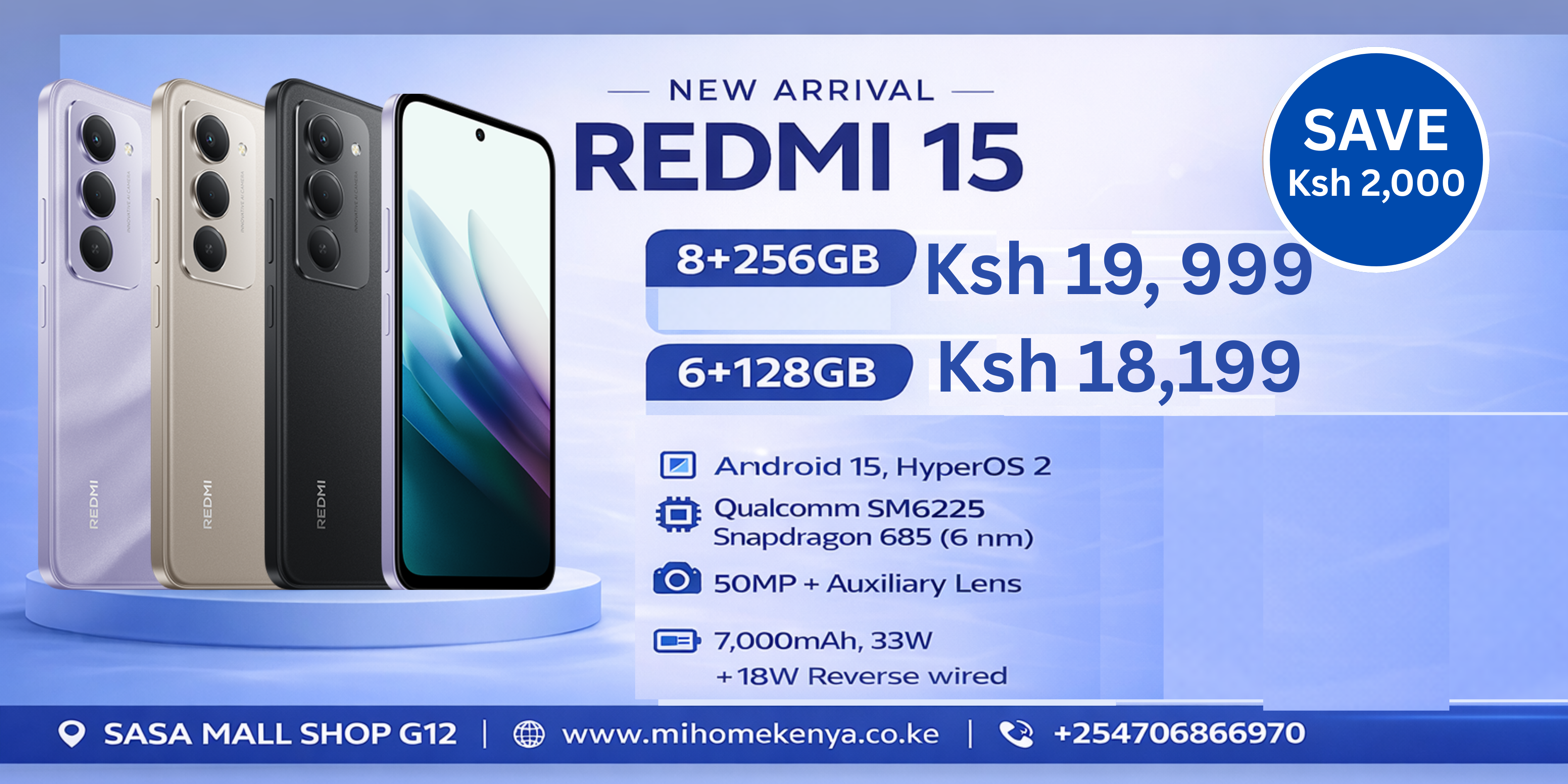 Buy Redmi 15 at Mi Home Kenya