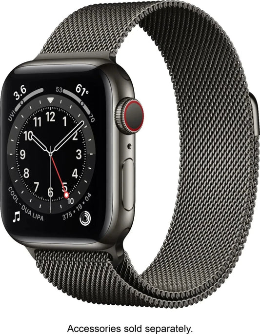 Apple Watch Series 6  – Graphite Stainless Steel Case with Graphite Milanese Loop